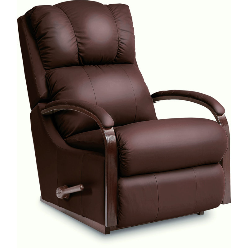 LaZBoy Harbor Town 30'' Wide Leather Match Manual Rocker Standard